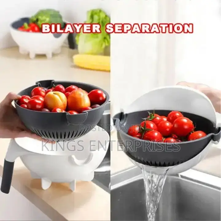 9 in 1 Multi-Functional Grater With Wet Basket