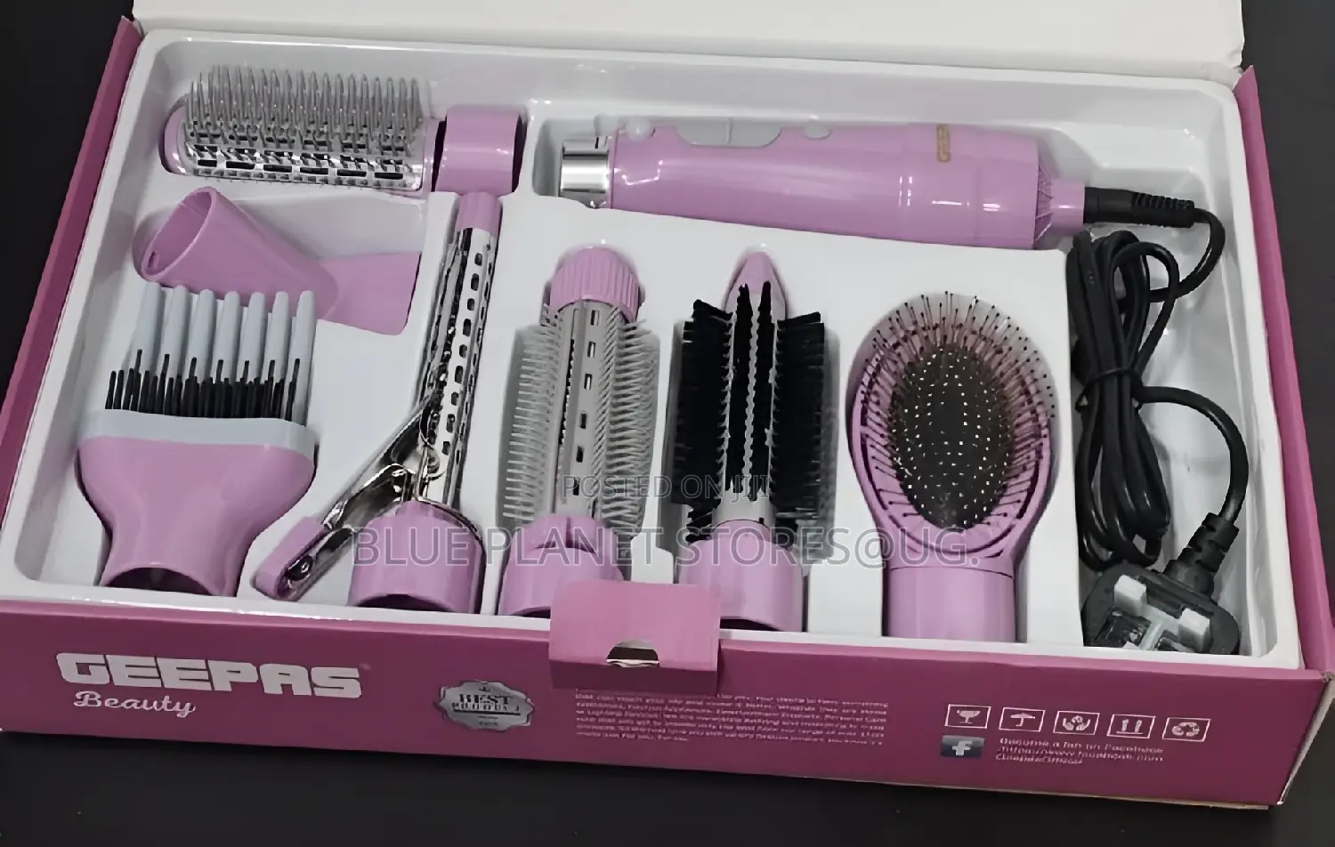 GEEPAS 8-in-1 Hair Stylers \\ 750w \\ GH731 (All in One)