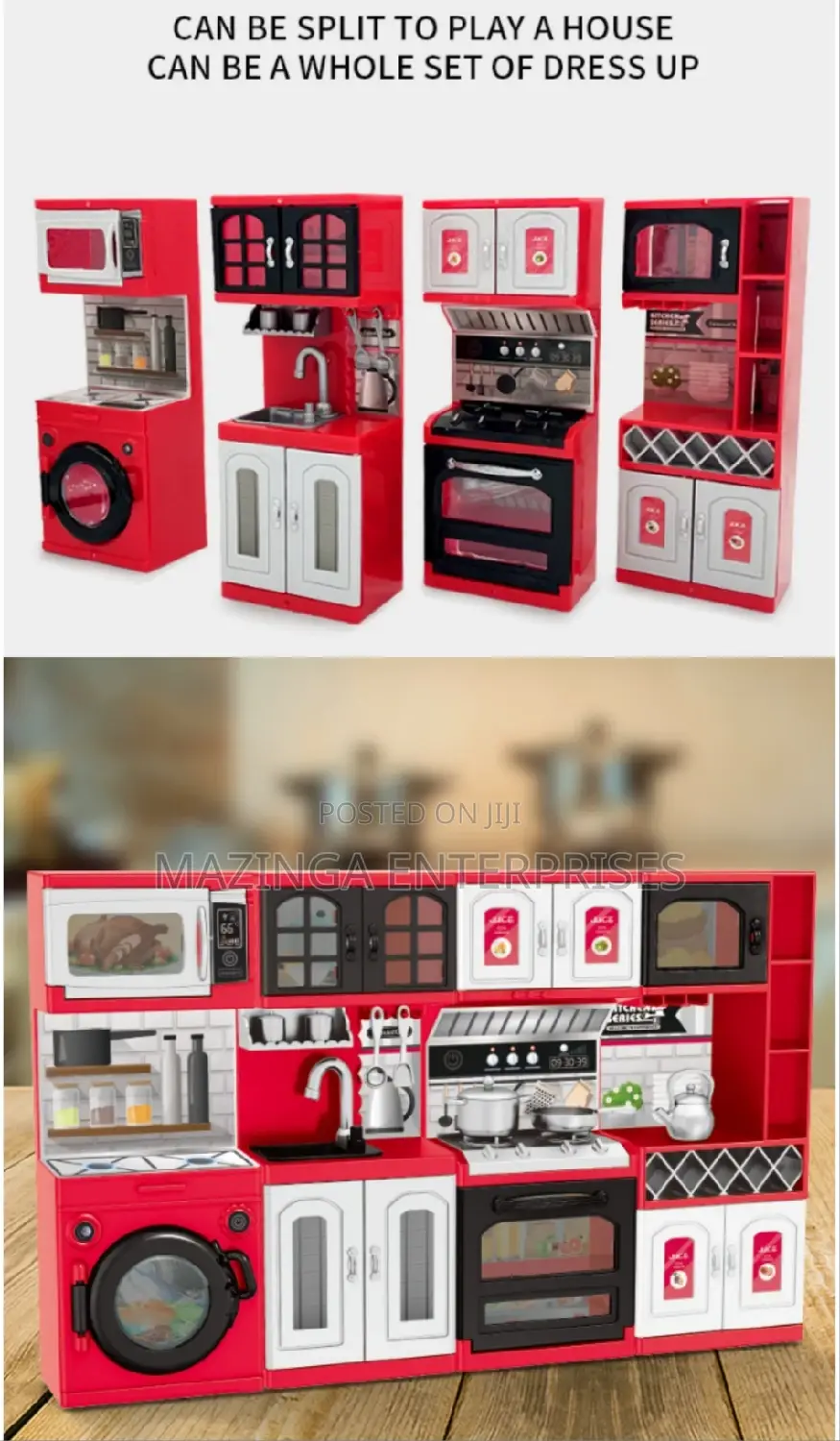 Brand New Kids Plastic Playing Kitchen Kit