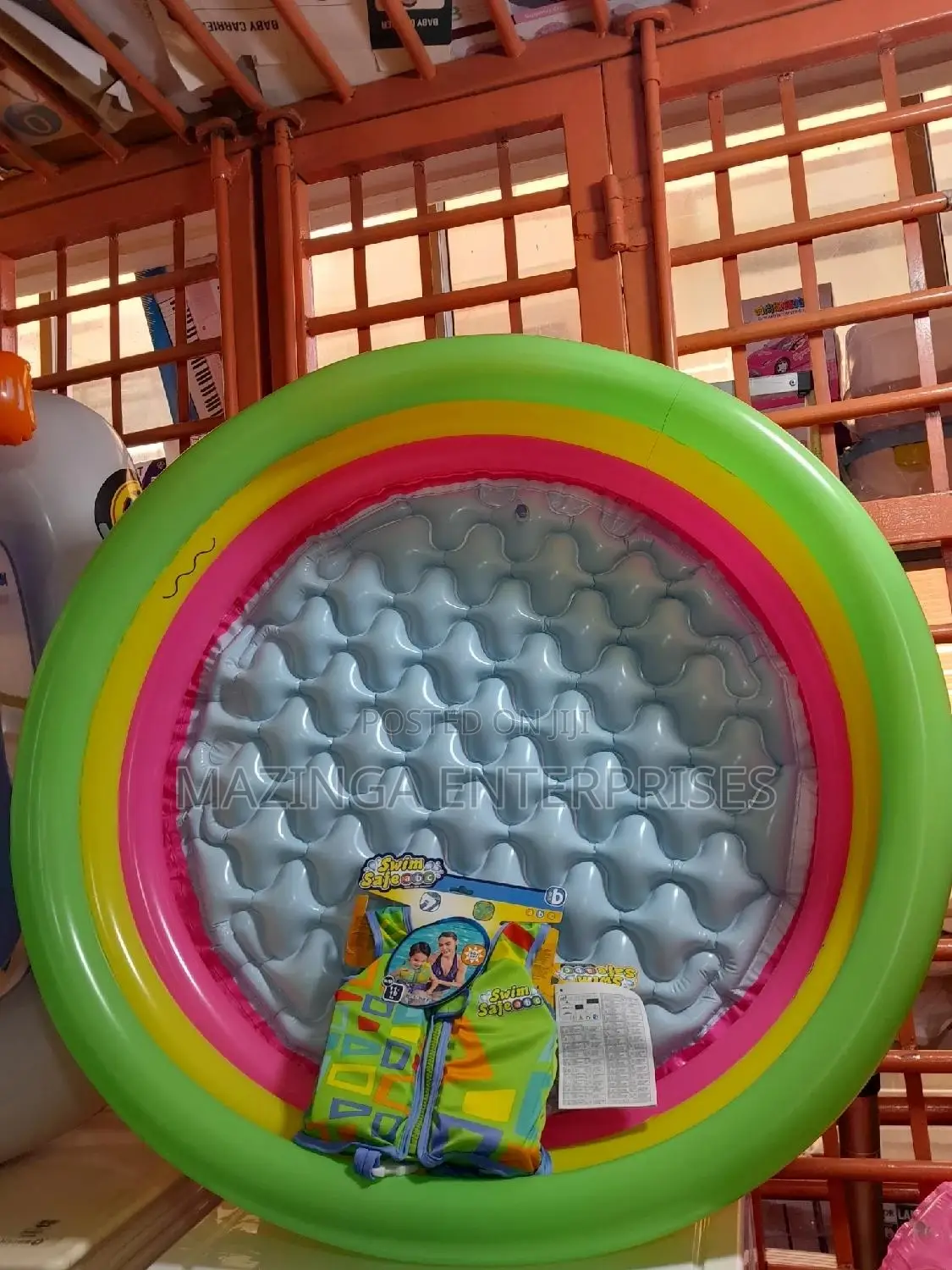 Round Inflatable Kids Playing Swimming Pool