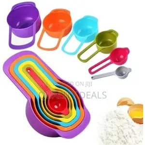 6 Piece Multi Color Measuring Cups
