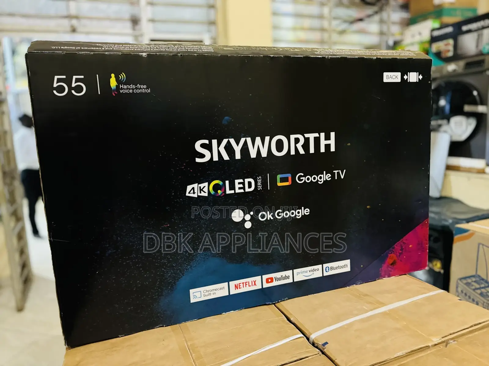 Skyworth 55inch Qled Series TVS Available 3yr Warranty