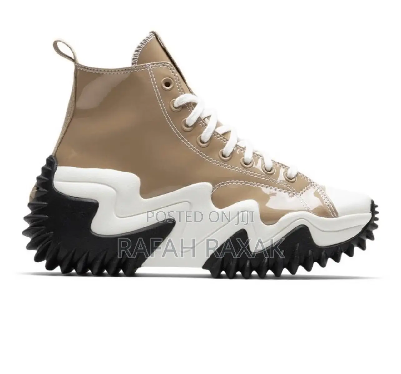 Original Brown Big Sole Converse Run Star Motion Hi Sneaker
