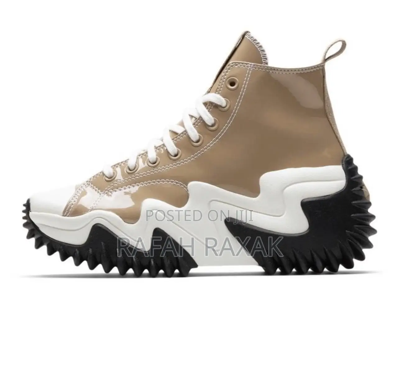 Original Brown Big Sole Converse Run Star Motion Hi Sneaker