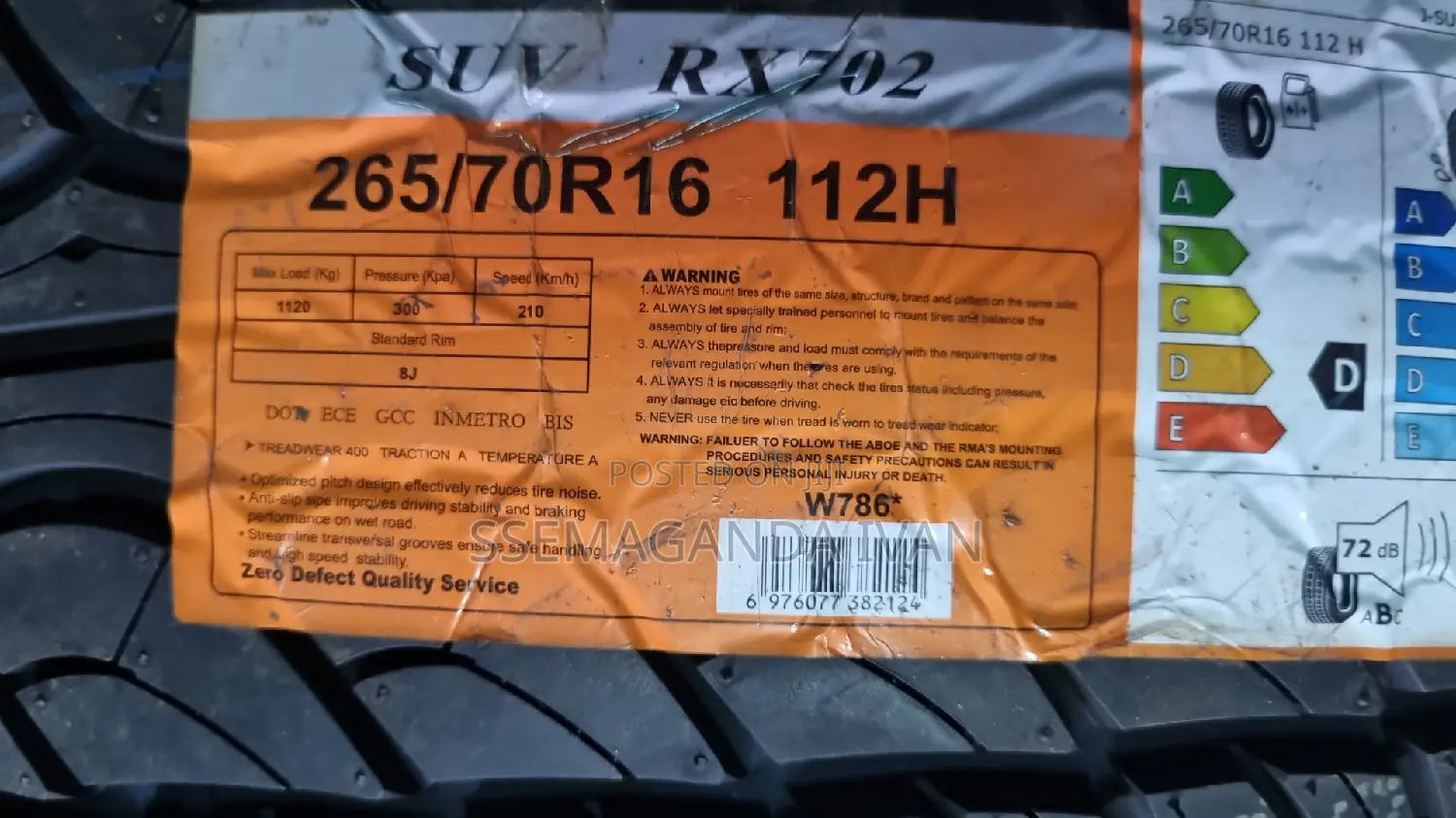 265/70r16 Highway Terrain Tyre