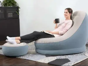 Air Sofa Chair With Stool and Pump