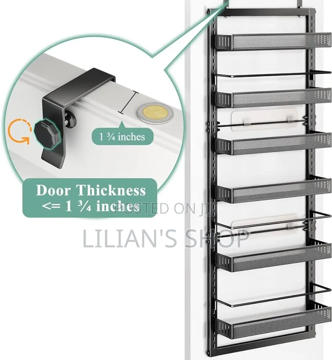 6 Tier Hanging Pantry Door Organizer Rack