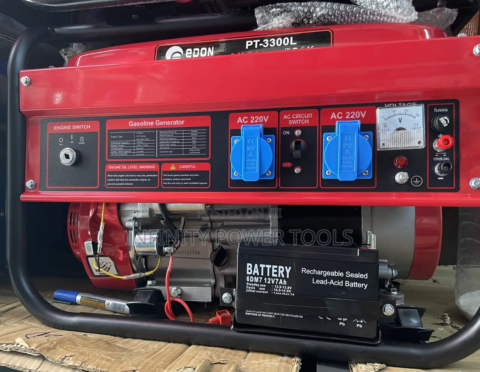 Gasoline Generator Key Start Edon 3.3kw