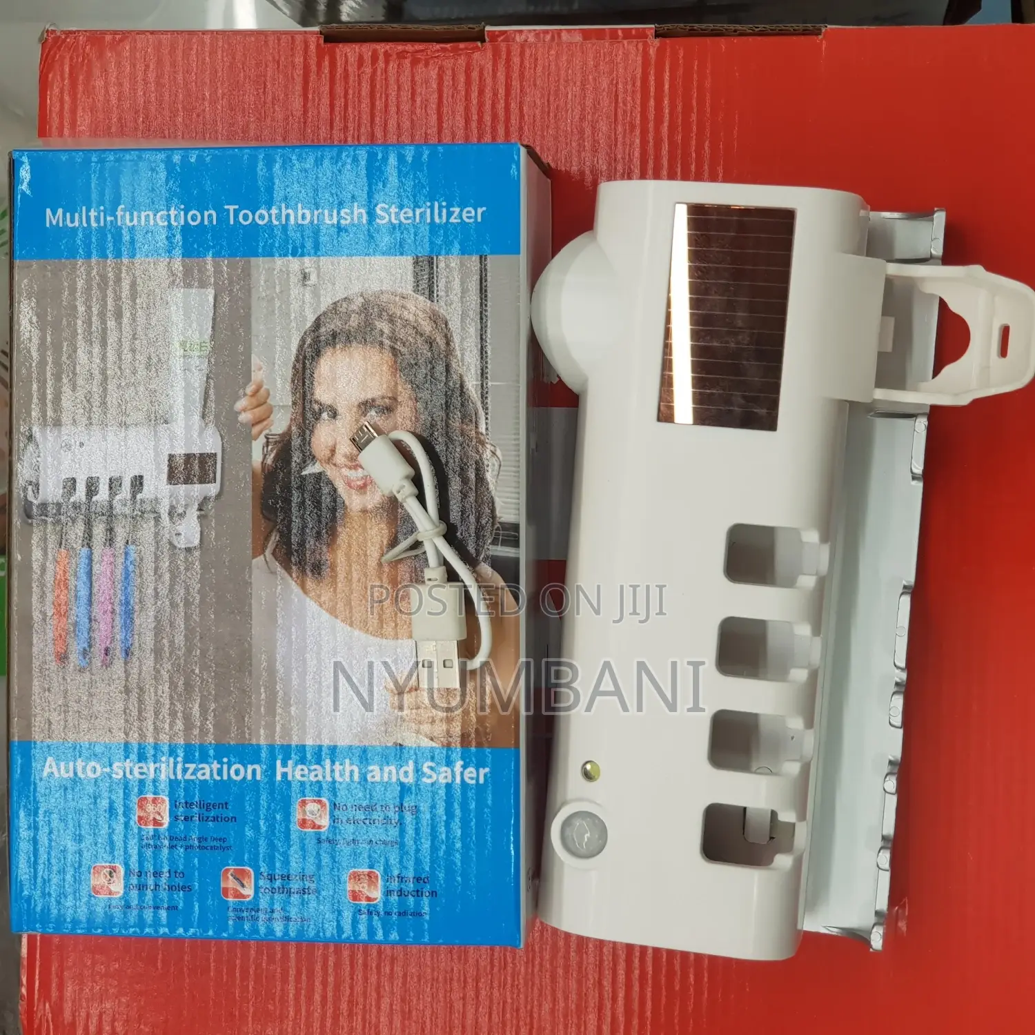 Tooth Paste Dispenser And Sterilizer