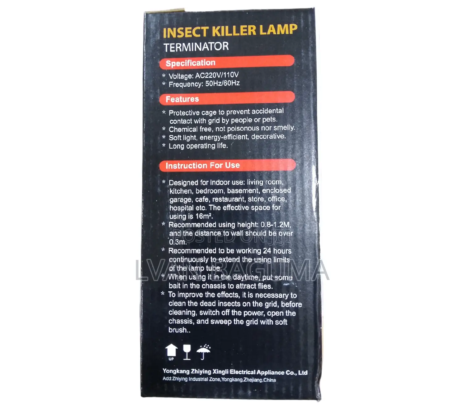Electric Insects Killer Lamp - Chemical Free / Not Smelly