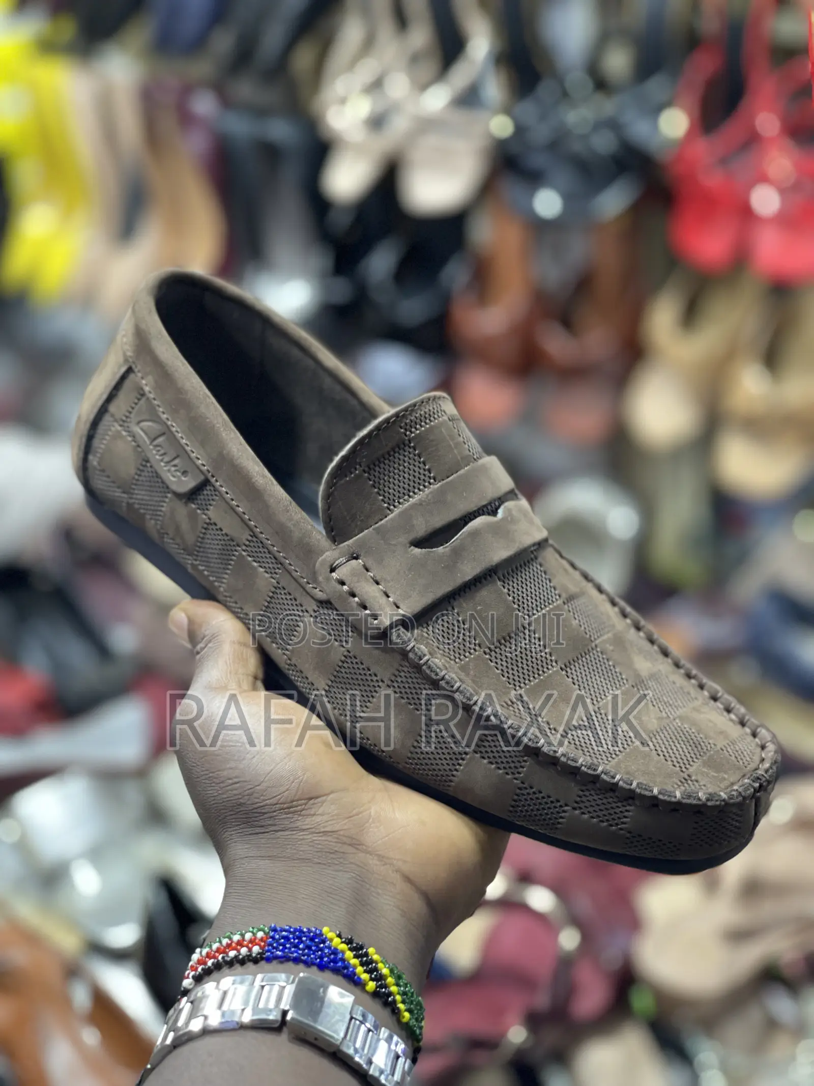 Original Coffee Brown Flat Soles Leather Clarks Moccasins