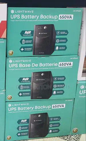 UPS Battery Back Up 650va- Light Wave