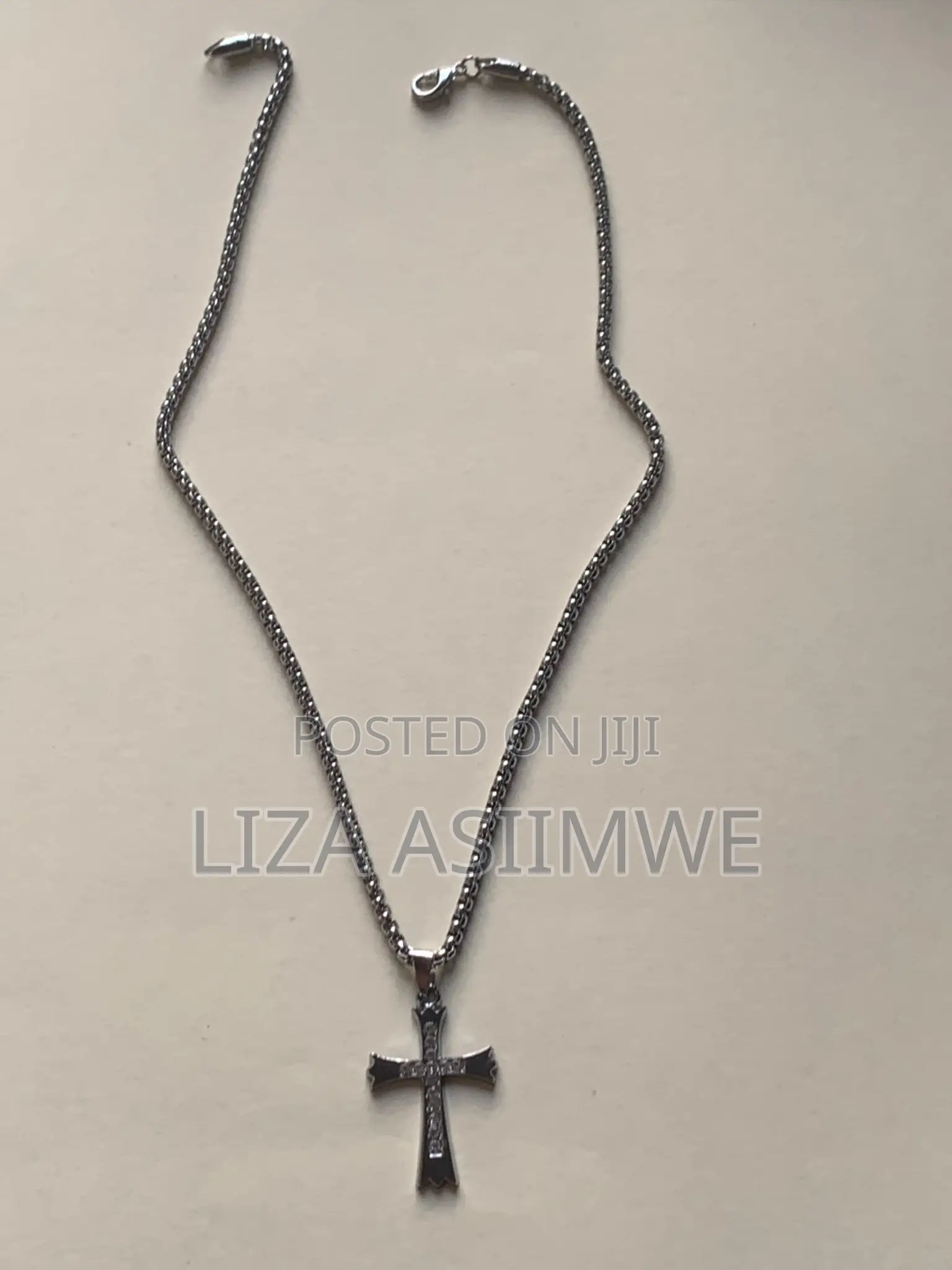Rope Chains With a Cross Pendant