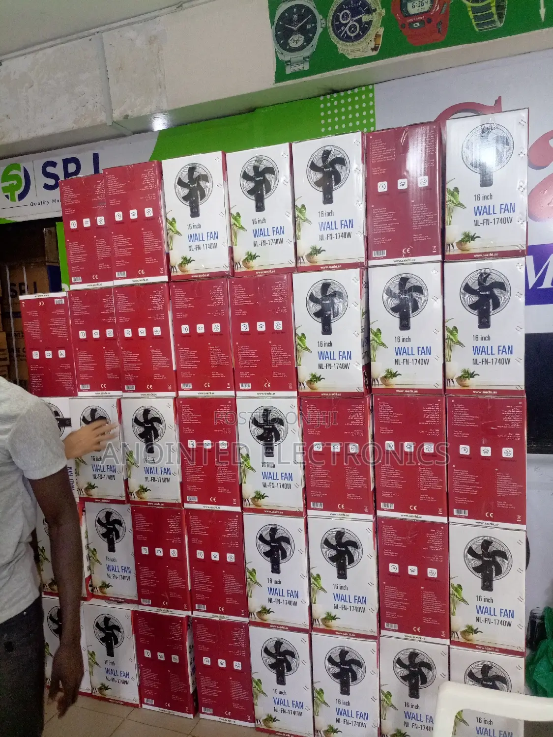 Wall Fans Black Sachi