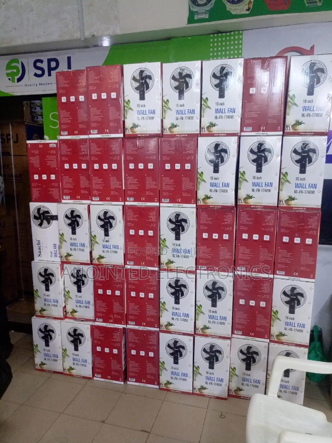 Wall Fans Black Sachi