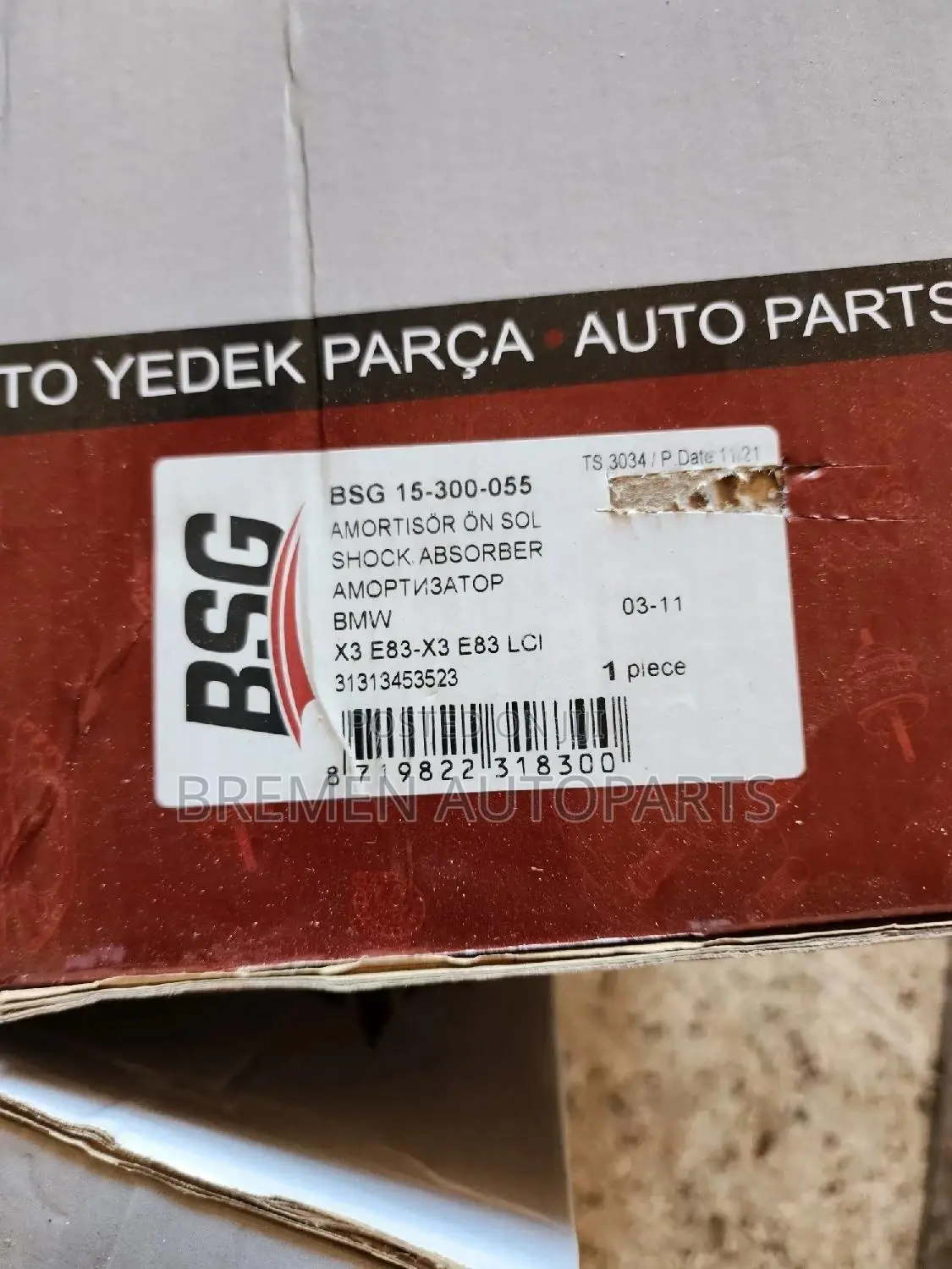 Front Shock Absorbers BMW X3 E83