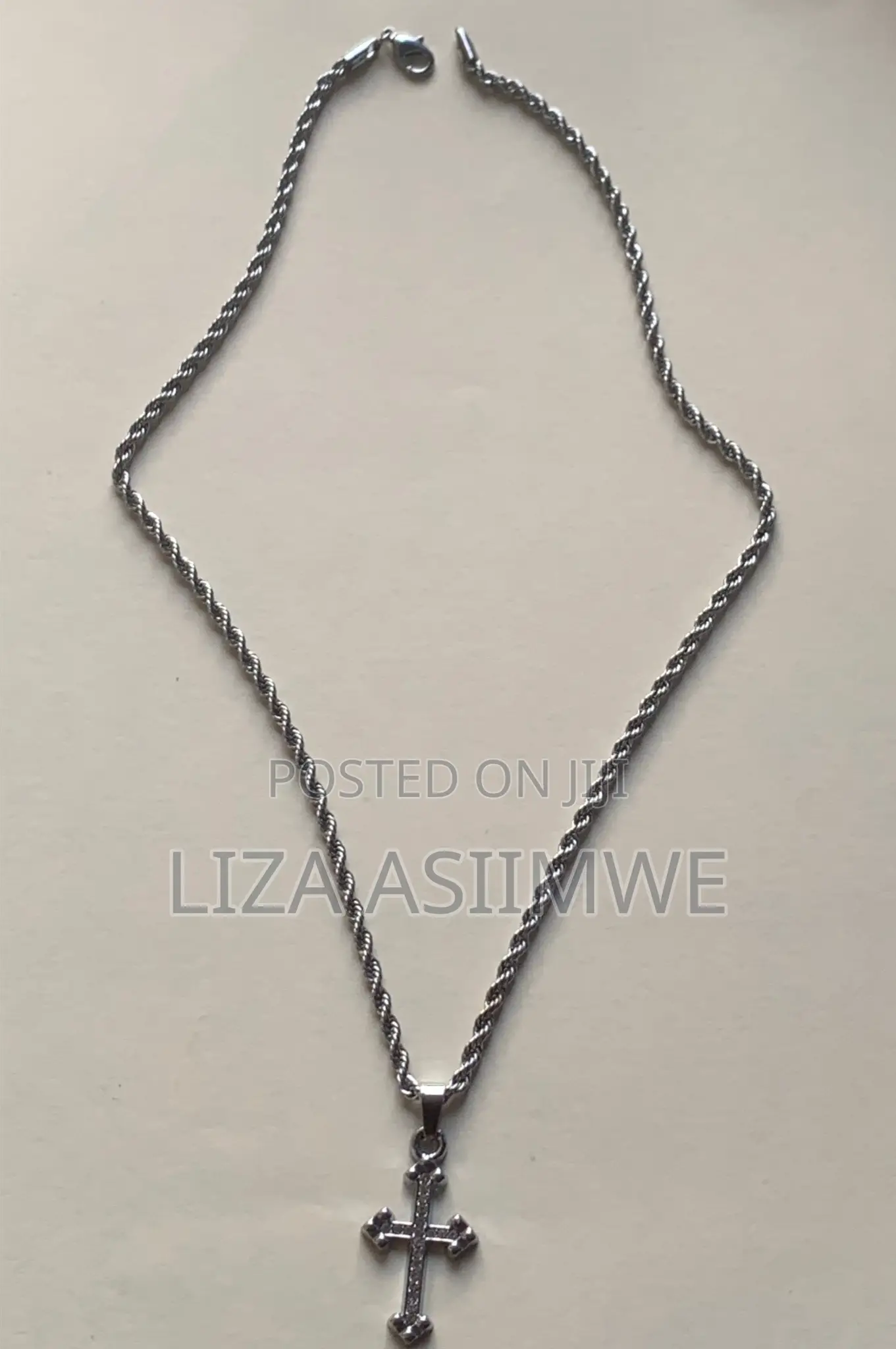 Rope Necklaces With a Cross Pendant
