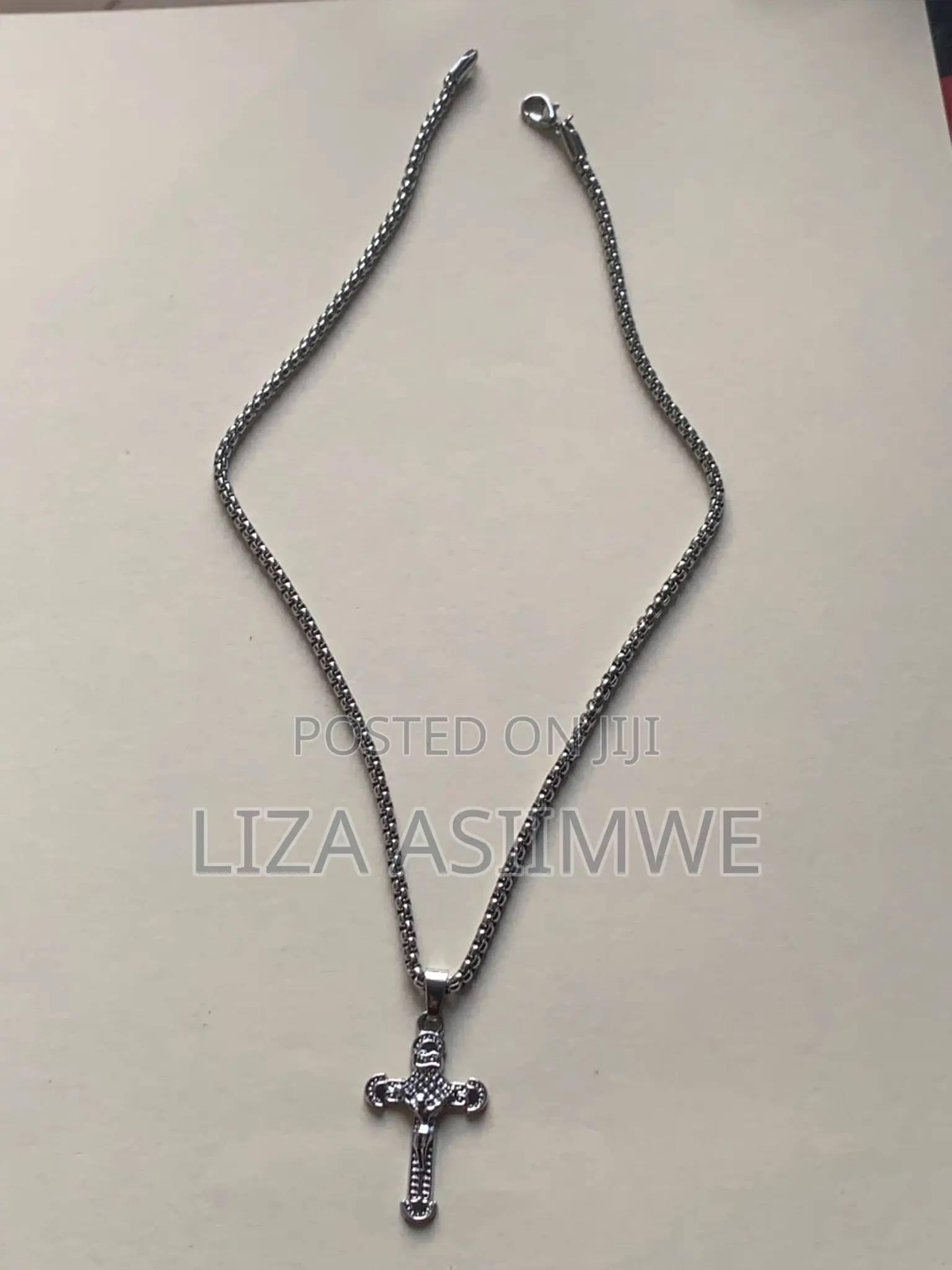 Rope Chains With a Cross Pendant