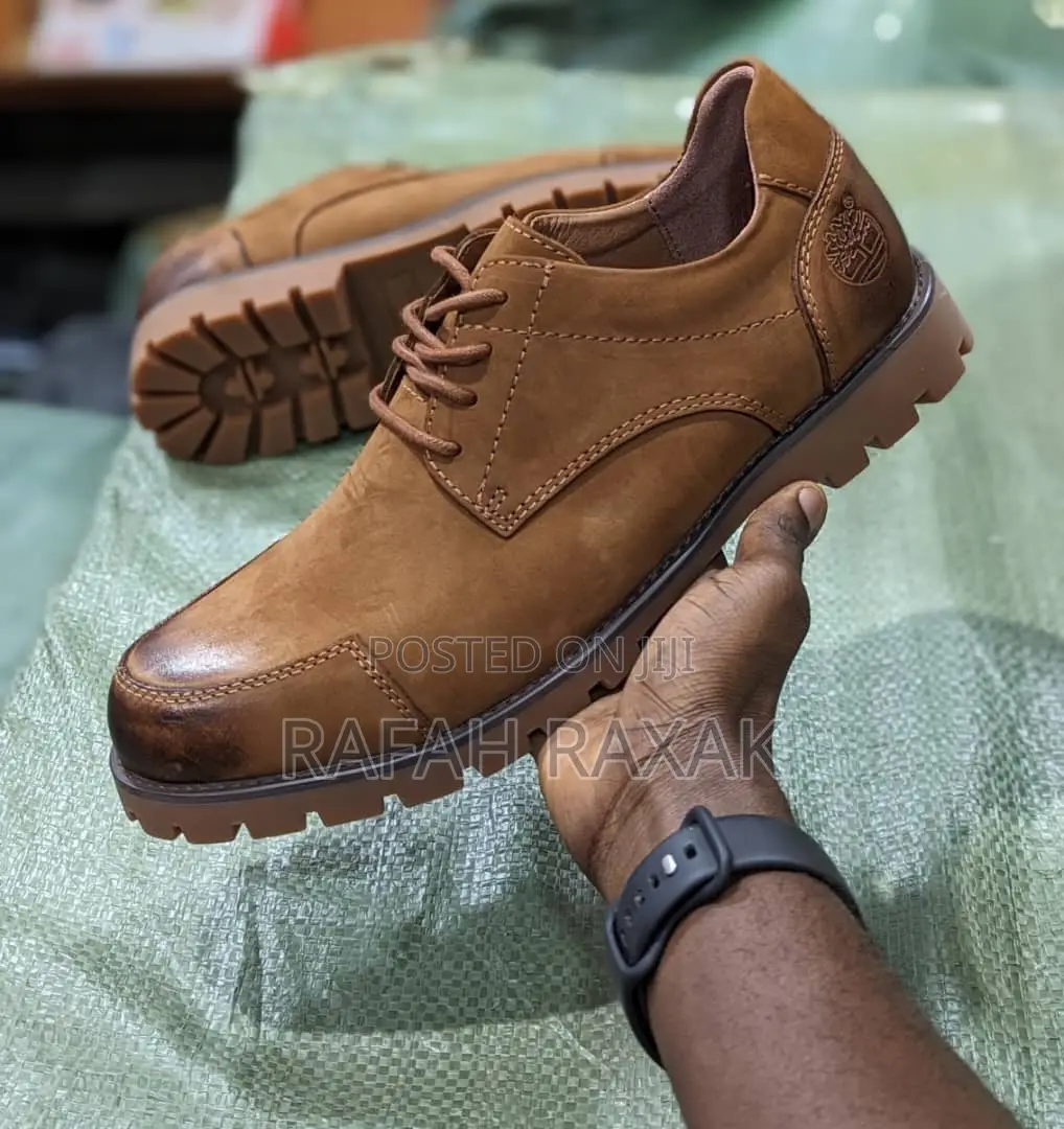 Original Brown Timberland Casual Premium Leather Low Shoes