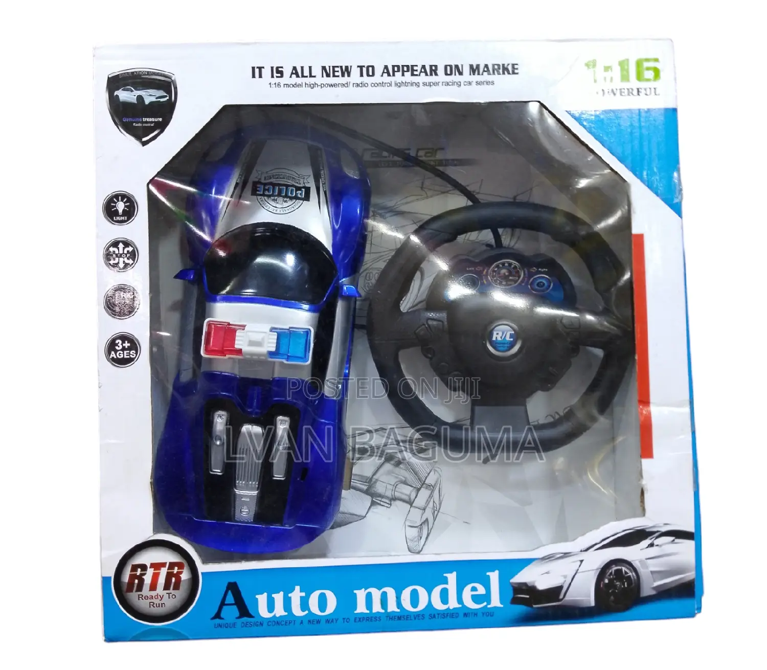 Police Auto Model Race Car Toy for Kids - Remote Control