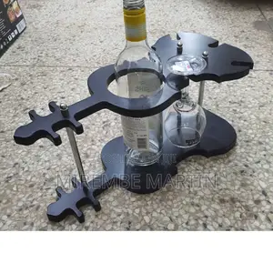 Guitar Shaped Wine Rack.