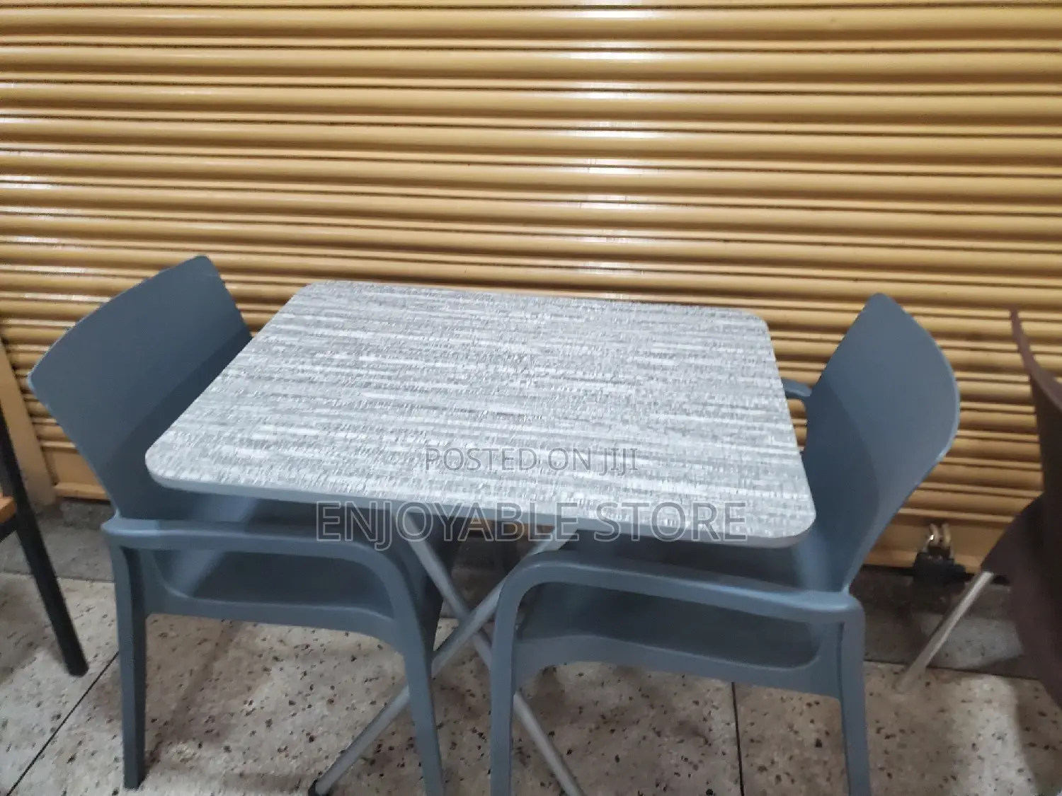 Balcony Plastic 2 Chairs and Table Set