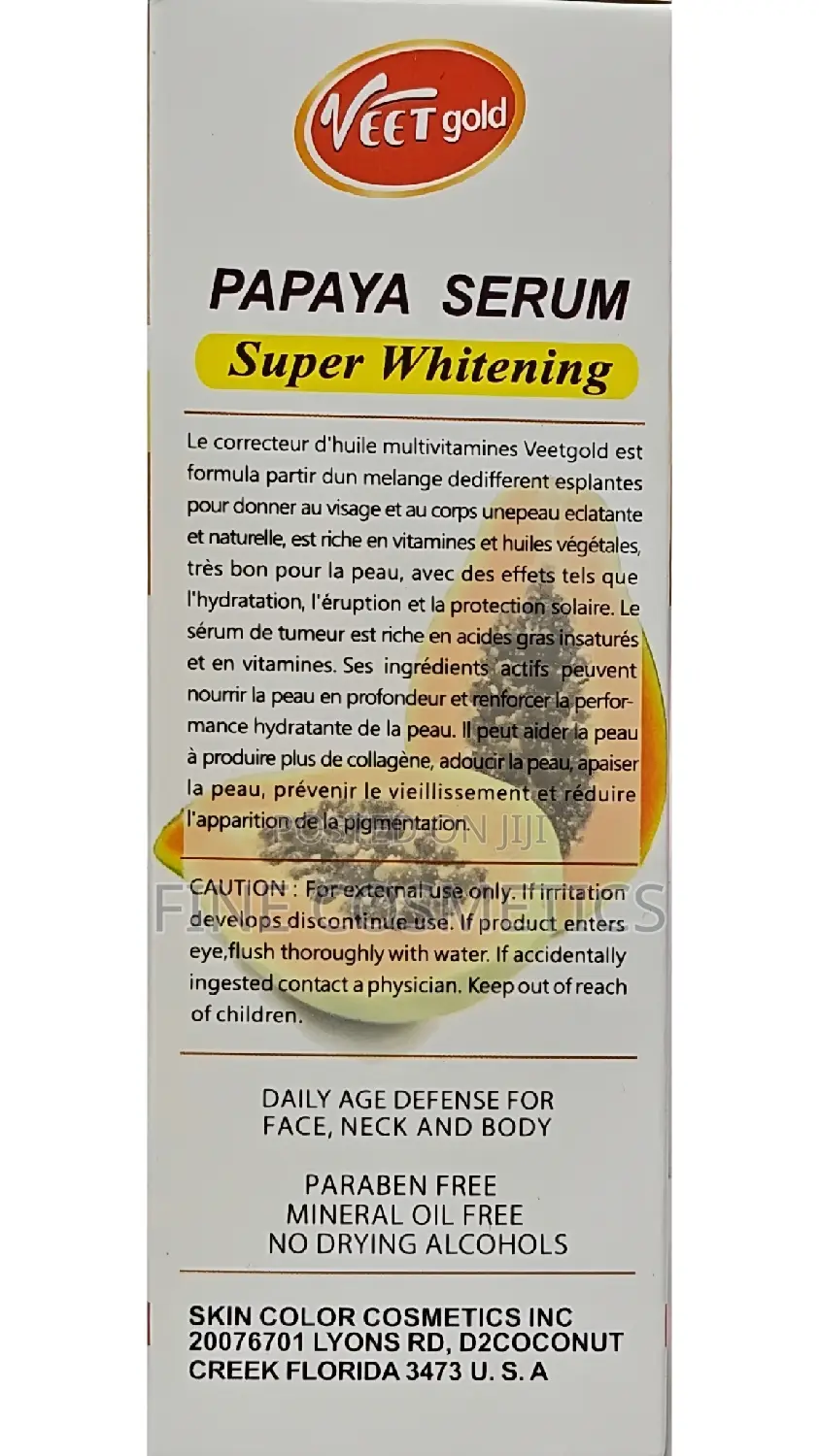 VEETGOLD SERUM |Papaya Super Whitening Darkspots Remover Oil