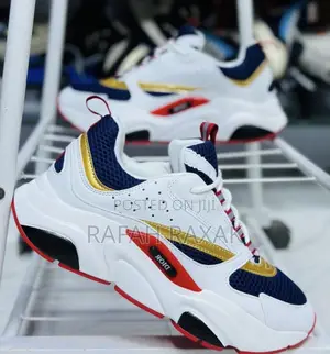 Original DIOR B22 Blue Gold Sneakers
