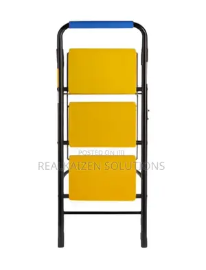 EPSILON 3 Step Steel Ladder With Hand Truck and Wheels 150kg