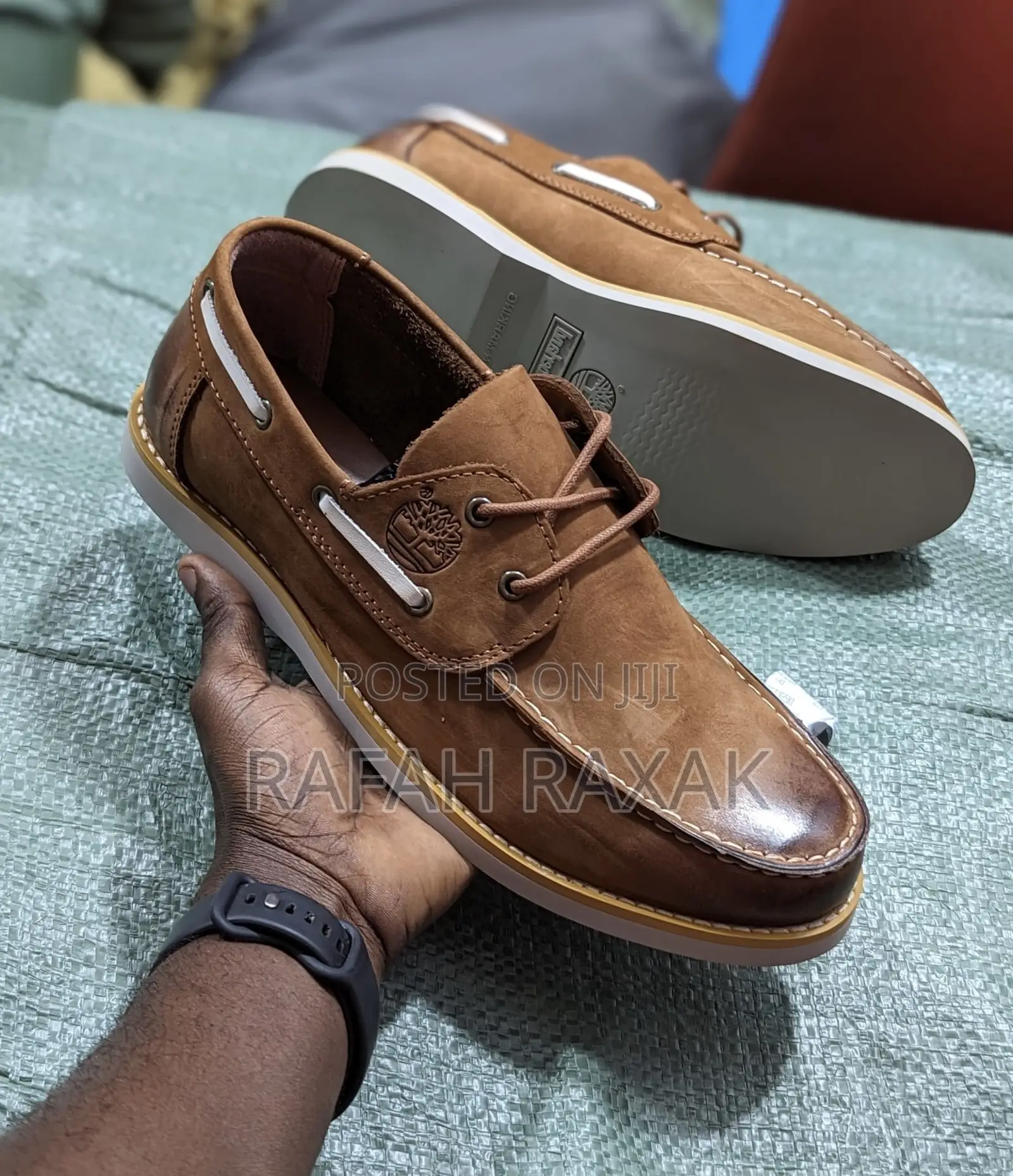 Original Brown Timberland Casual Premium Leather Low Shoes