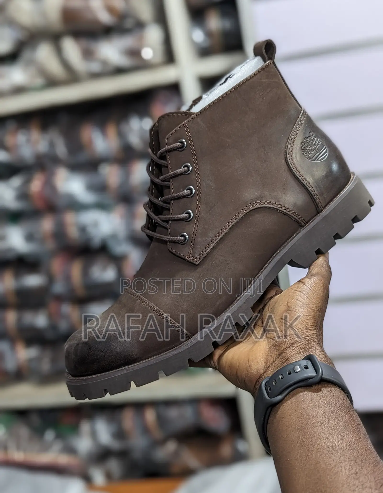Original Dark Tan Timberland Casual Premium Leather Boots
