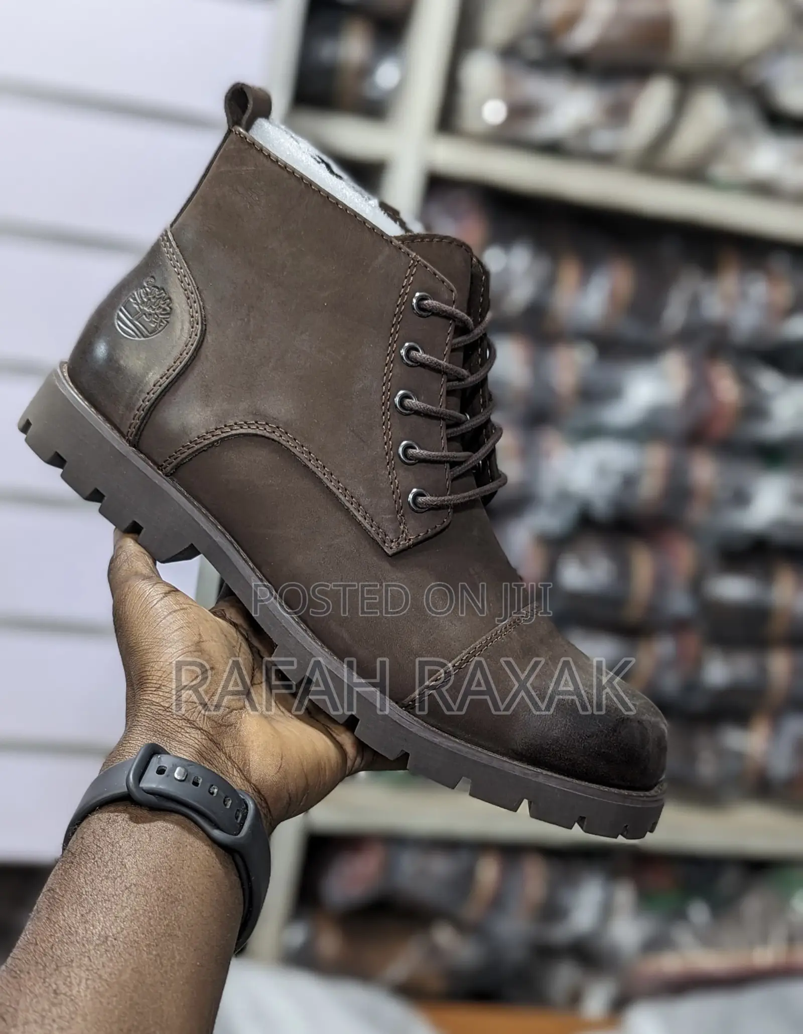 Original Dark Tan Timberland Casual Premium Leather Boots