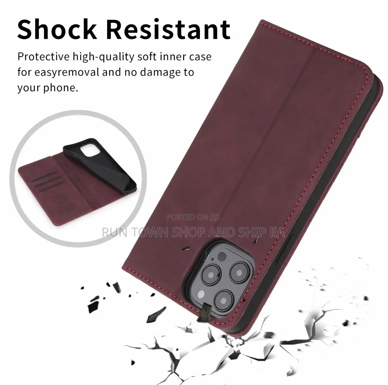 Luxury Shockproof Classic Wallet Case 16 15 14 13 12 Pro Max