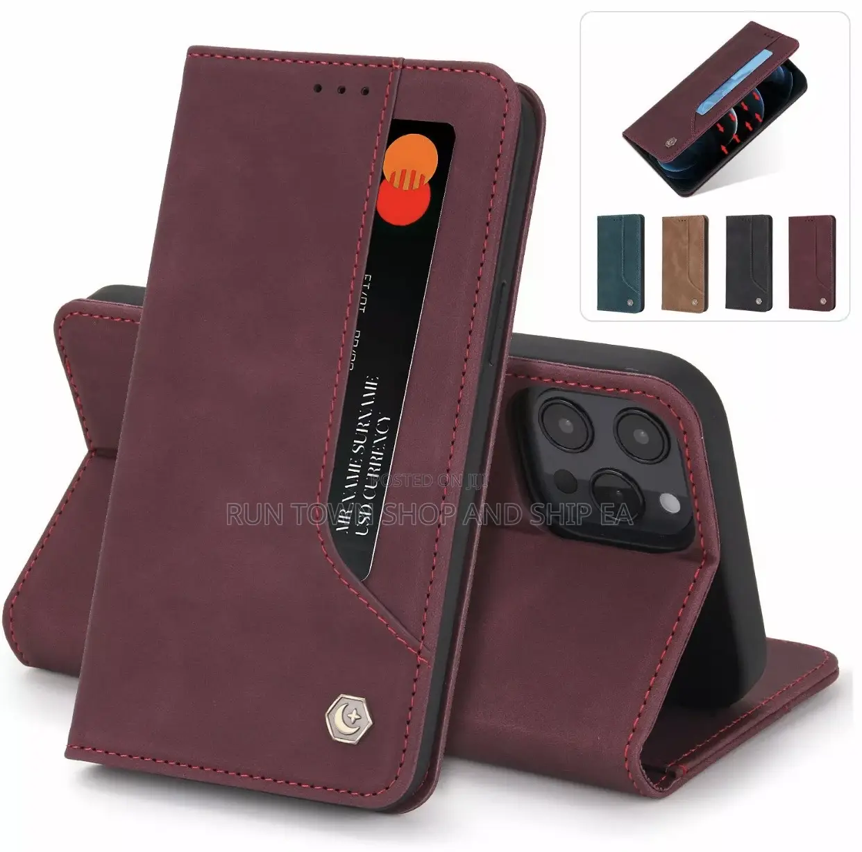 Luxury Shockproof Classic Wallet Case 16 15 14 13 12 Pro Max