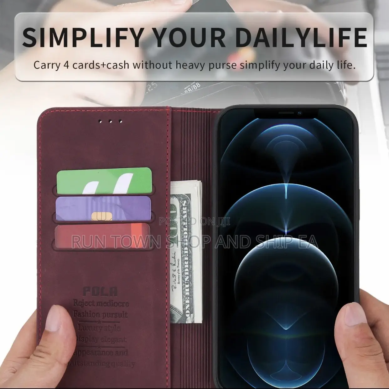 Luxury Shockproof Classic Wallet Case 16 15 14 13 12 Pro Max