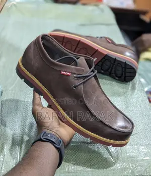 Original Coffee Brown Levi’S Casual Premium Leather Low Shoe