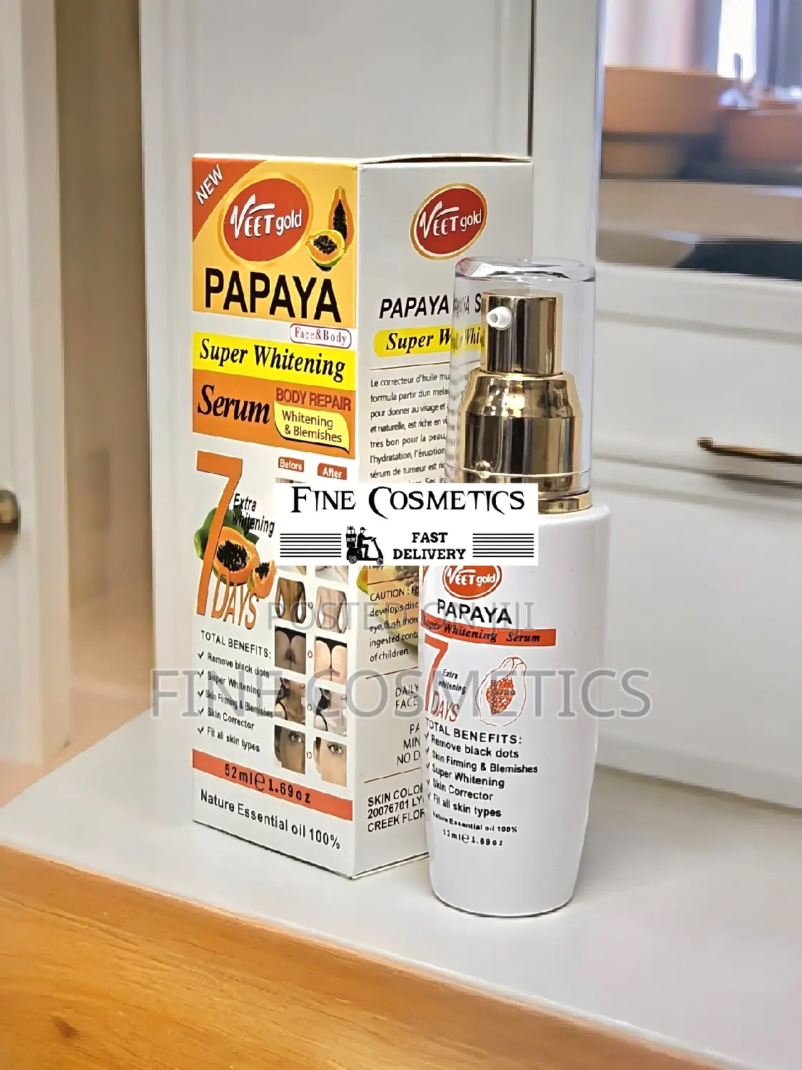 VEETGOLD SERUM |Papaya Super Whitening Darkspots Remover Oil