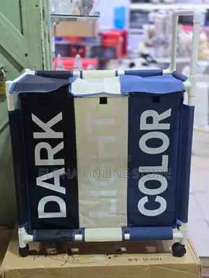 Laundry Hamper Sorter Basket With Lockable Rolling Wheels