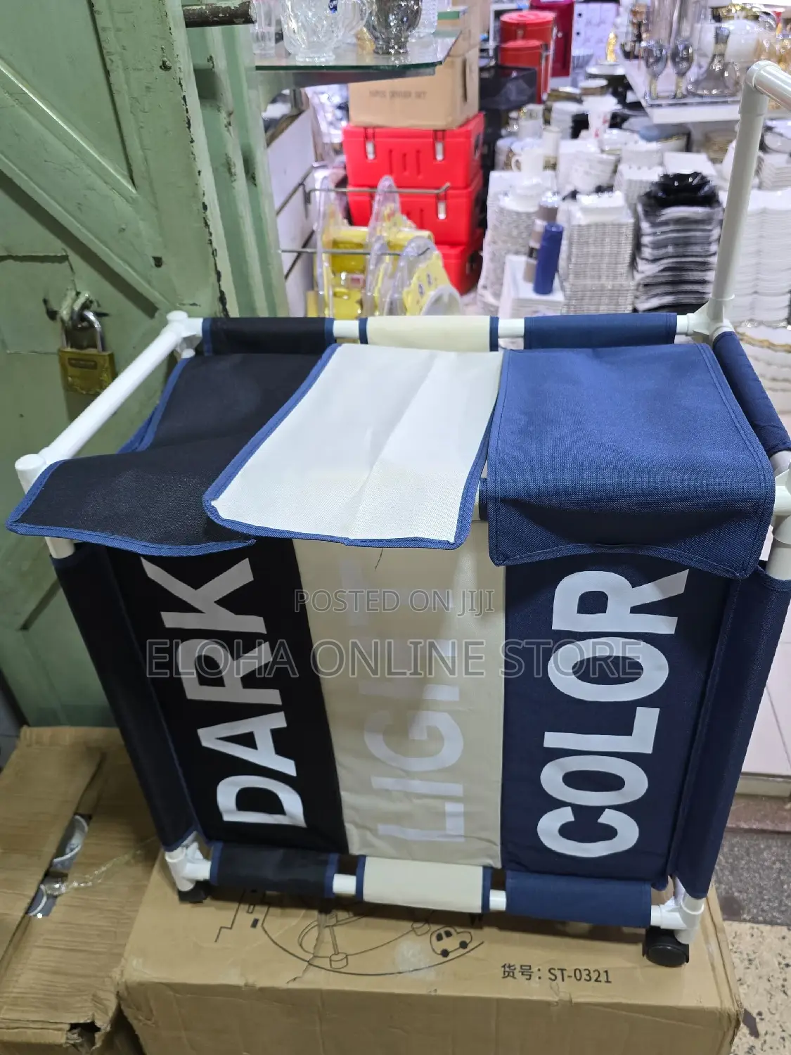Laundry Hamper Sorter Basket With Lockable Rolling Wheels