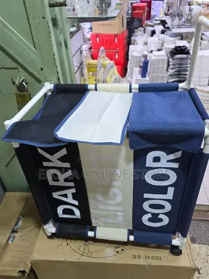 Laundry Hamper Sorter Basket With Lockable Rolling Wheels