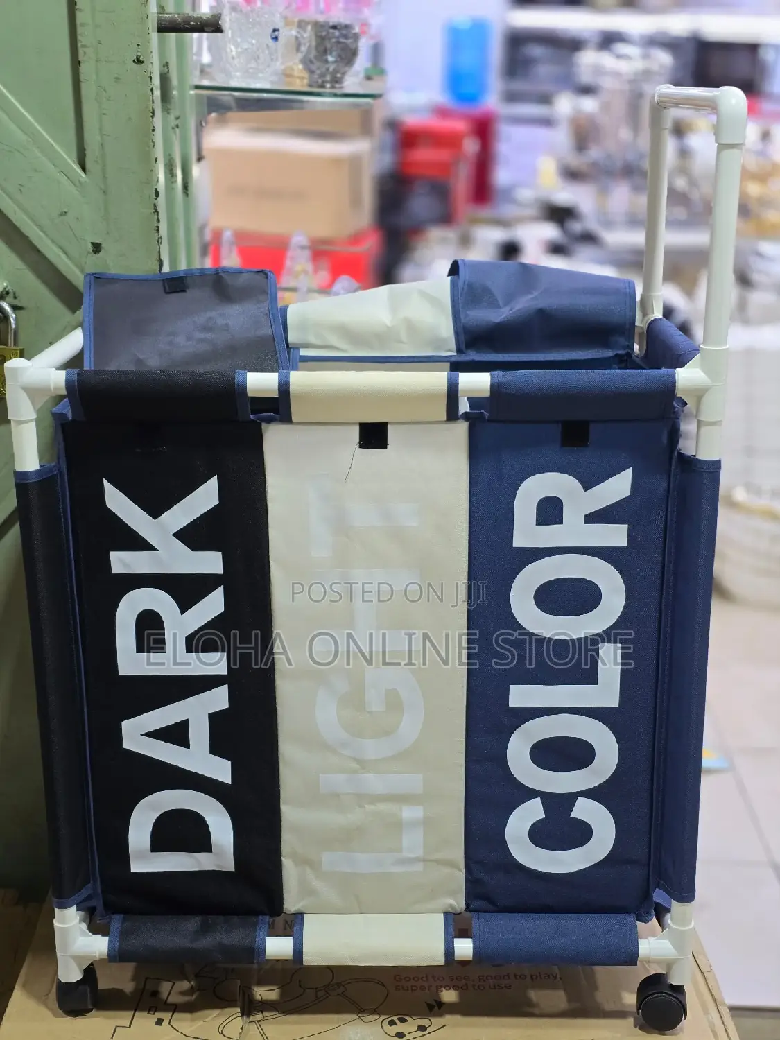 Laundry Hamper Sorter Basket With Lockable Rolling Wheels