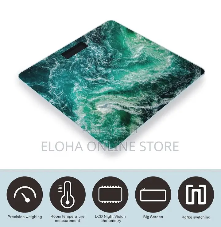 The River and the Sea Digital Bathroom Scale