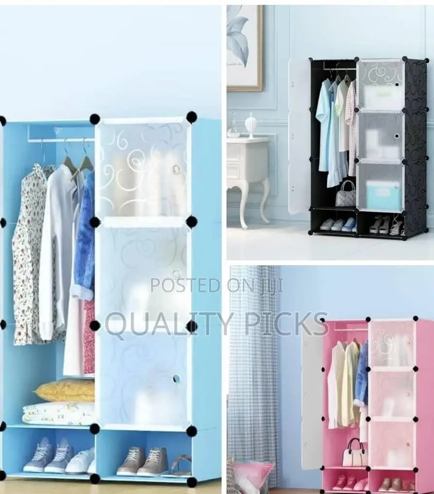 2 Column Plastic Wardrobe