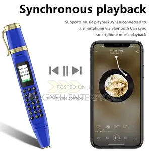 GSM Smart Pen Phone With Dual Nano SIM Card Memory Card Sl