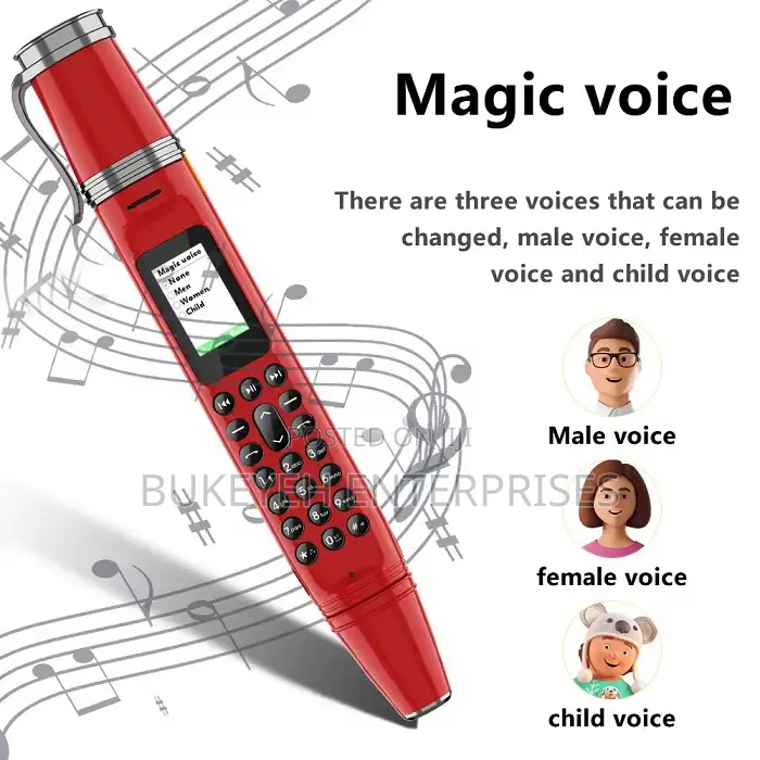 GSM Smart Pen Phone With Dual Nano SIM Card Memory Card Sl
