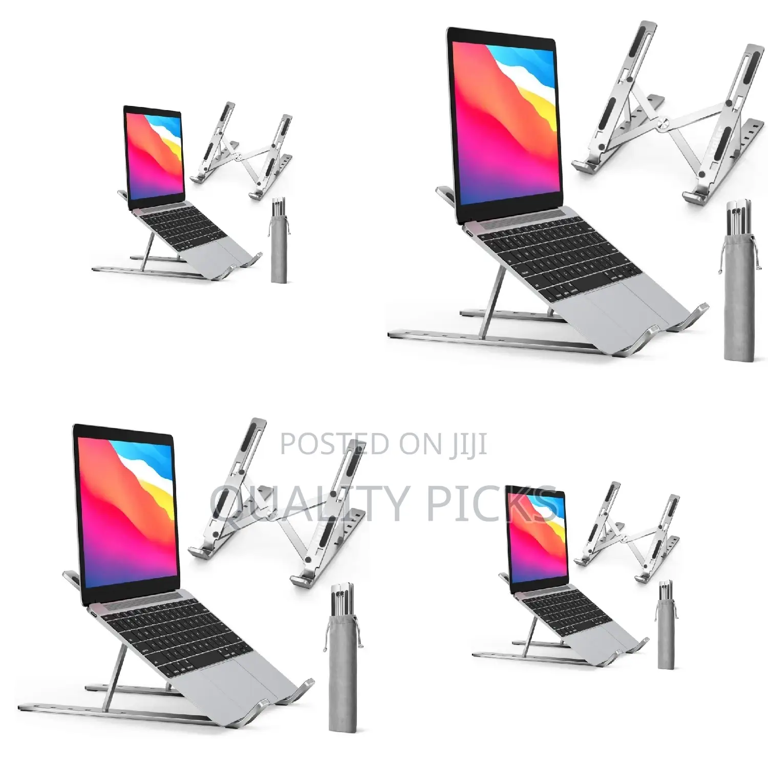 Metallic Aluminum Laptop Stand