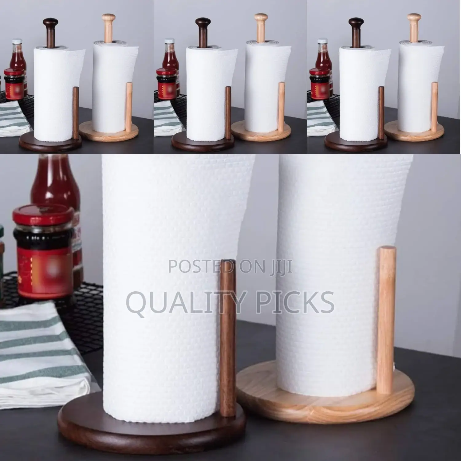 Table Wooden Tissue Holder
