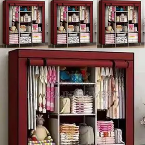 Photo - Metallic Pole Portable Wardrobe