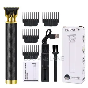 Premium Vintage T9 Hair Trimmer Black