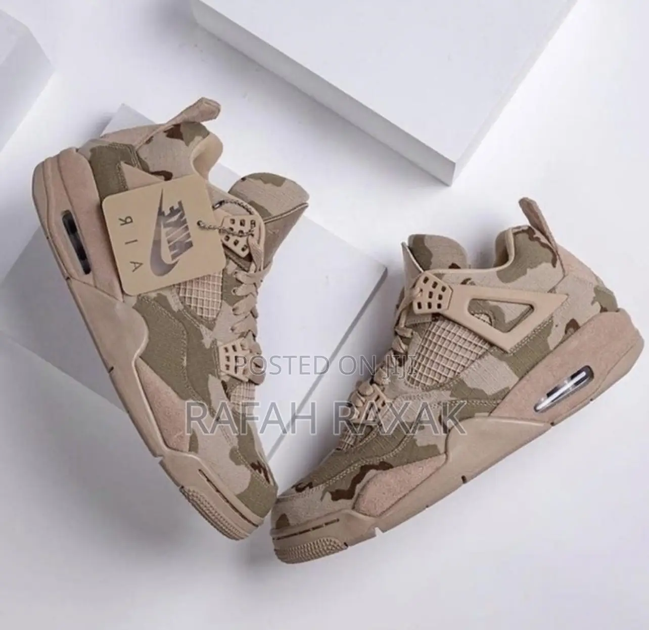 Original Nike Air Jordan 4 Retro “CAMO” Army Brown Sneaker